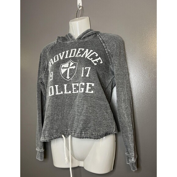 Providence College Sweatshirt Hoodie Womens Small Gray Blue 84 Drawstring - Picture 3 of 6